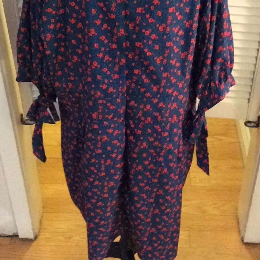 Fashion Union poppy Shift Bow sleeve dress Size 20